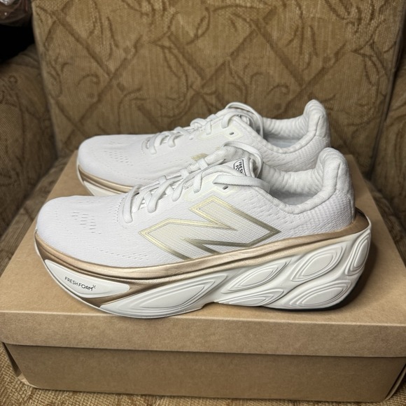 New Balance Shoes - New Balance Fresh Foam X More V5 Shoes Women's 8.5B Men's 7B White Sneakers